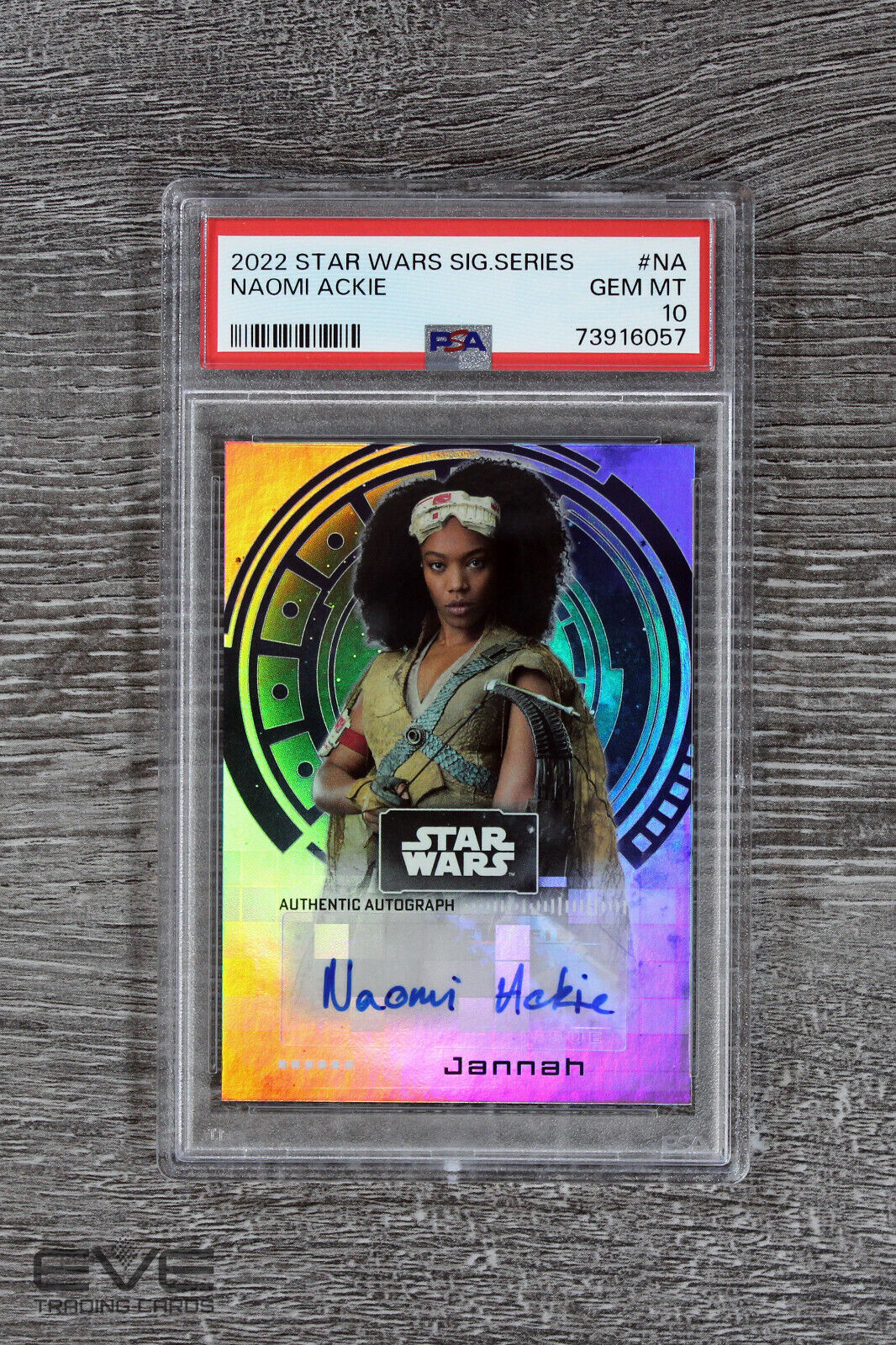 2022 Topps Star Wars Signature Series Naomi Ackie as Jannah A-NA - PSA 10