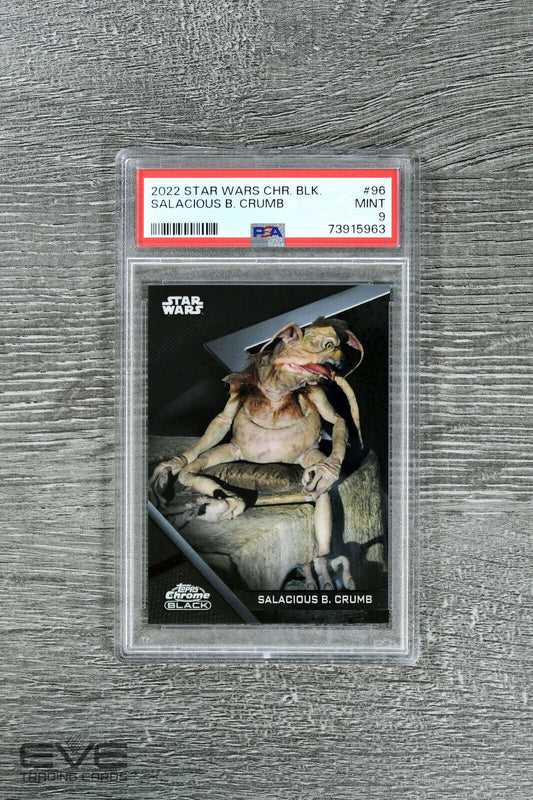 2022 Topps Star Wars Chrome Black #96 Salacious B Crumb Base Card - PSA 9