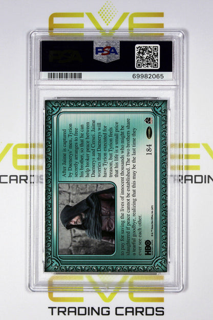 Graded Game of Thrones Card - #184 2021 Tyrion and Jamie Bid Farewell - PSA 9