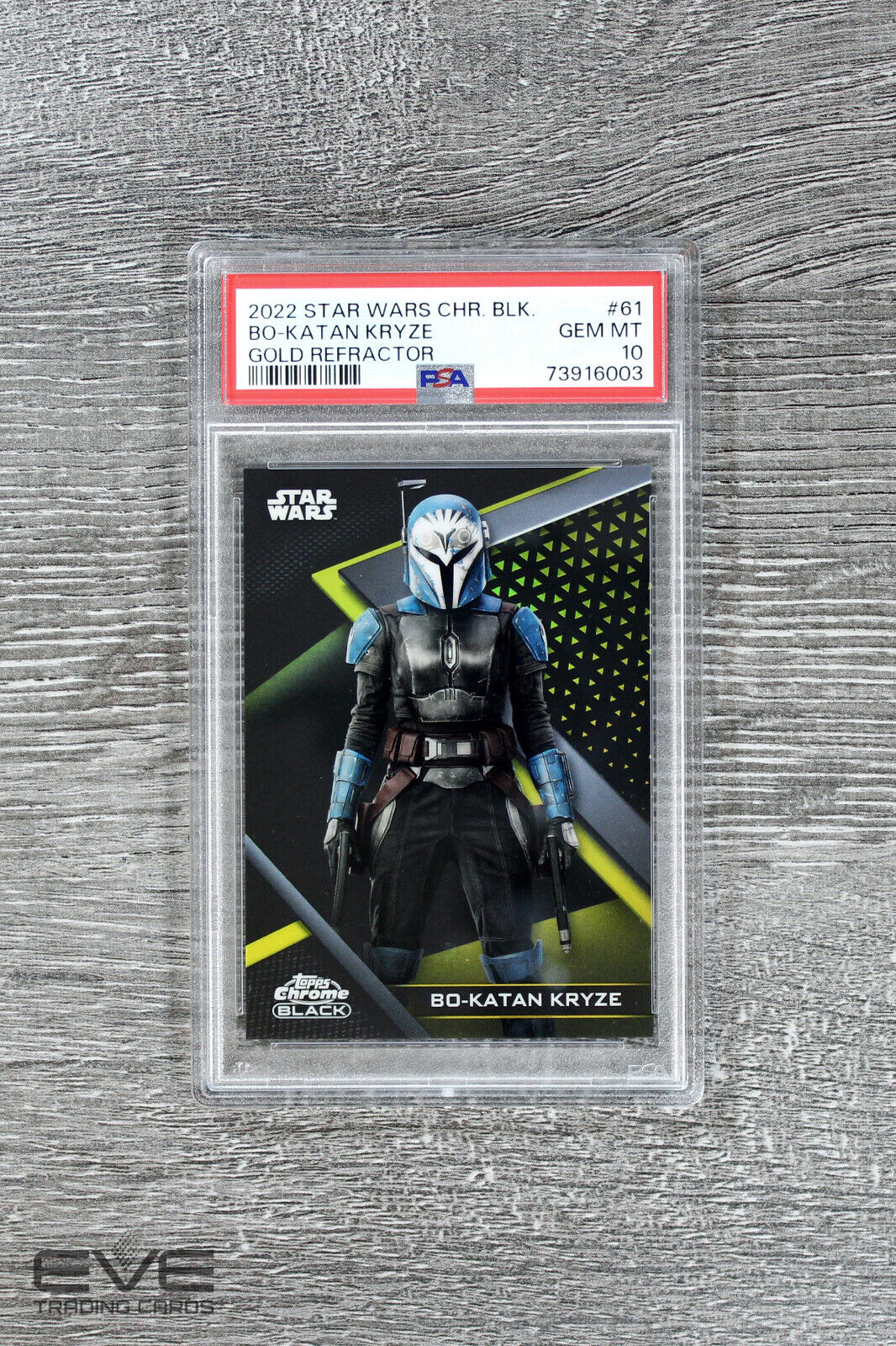 2022 Topps Star Wars Chrome Black #61 Bo-Katan Kryze Gold Refractor /50 - PSA 10