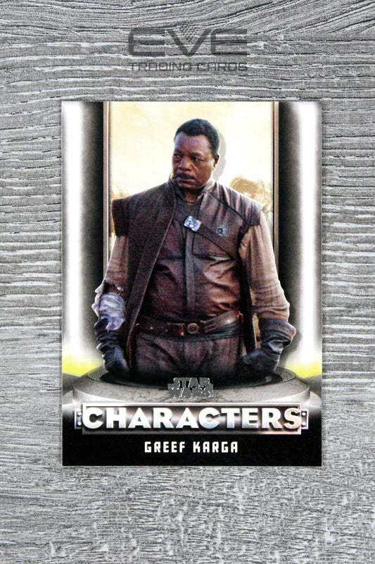 2020 Topps Star Wars The Mandalorian Characters Card #C-5 Greef Karga