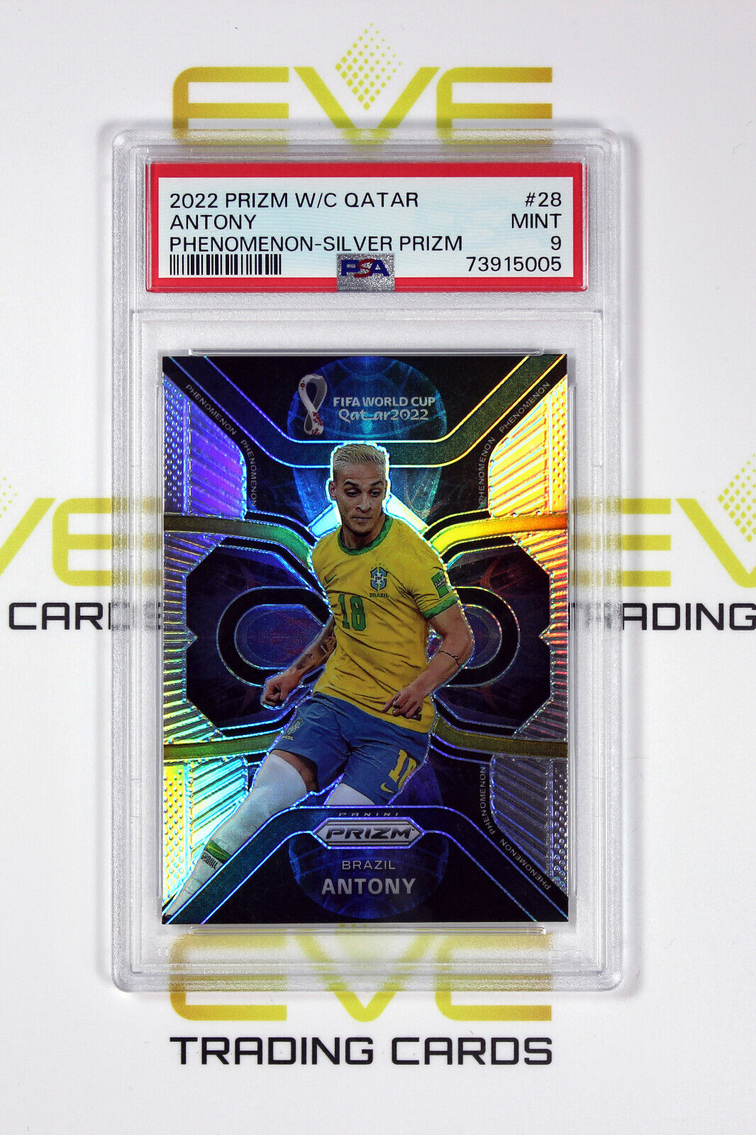 2022 Panini Silver Prizm FIFA Road to World Cup Phenomenon #28 Anthony - PSA 9