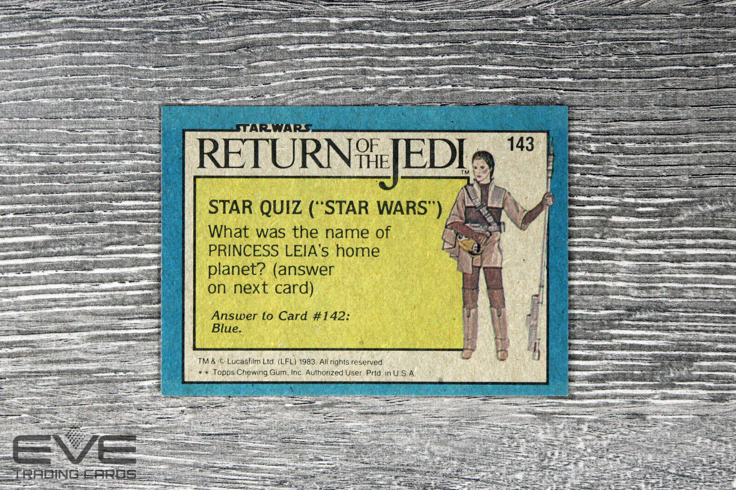 1983 Topps Vintage Star Wars Return of the Jedi S2 Card #143 A Close Call!