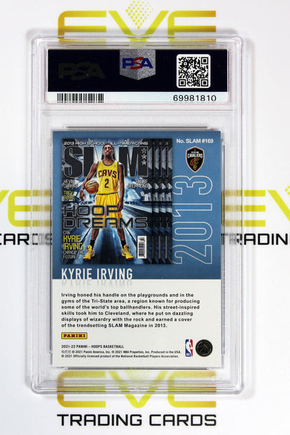 Graded Basketball Card - #169 2021 Panini NBA Hoops Slam Kyrie Irving - PSA 10