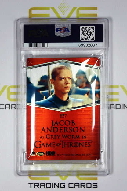 Graded Game of Thrones Card - #E27 2021 Grey Worm - Expressions - PSA 10