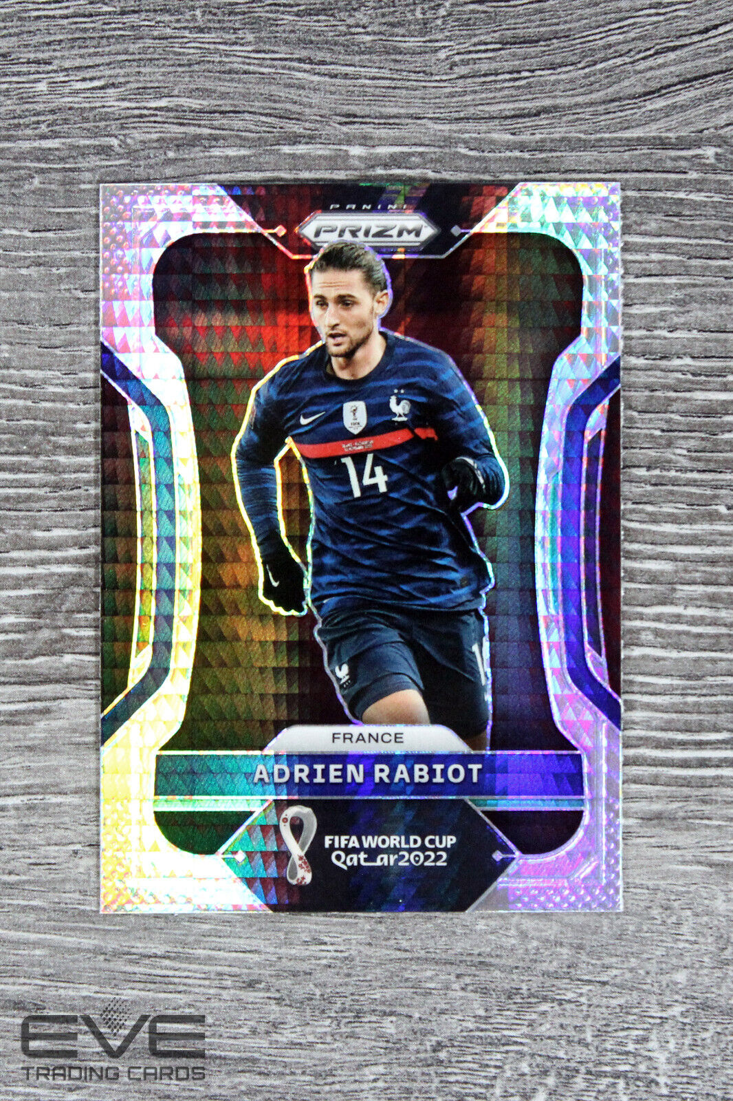 2022 Panini Hyper Prizm FIFA World Cup Soccer Card #95 Adrien Rabiot - NM/M