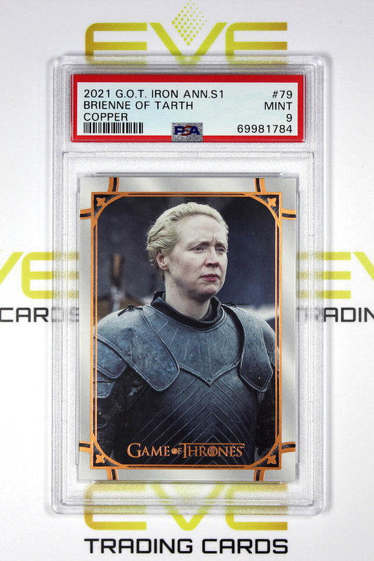 Graded Game of Thrones Card - #79 2021 Brienne of Tarth - Copper /199 - PSA 9