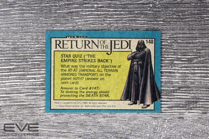 1983 Topps Vintage Star Wars Return of the Jedi S2 Card #148 Deadly Plunge!