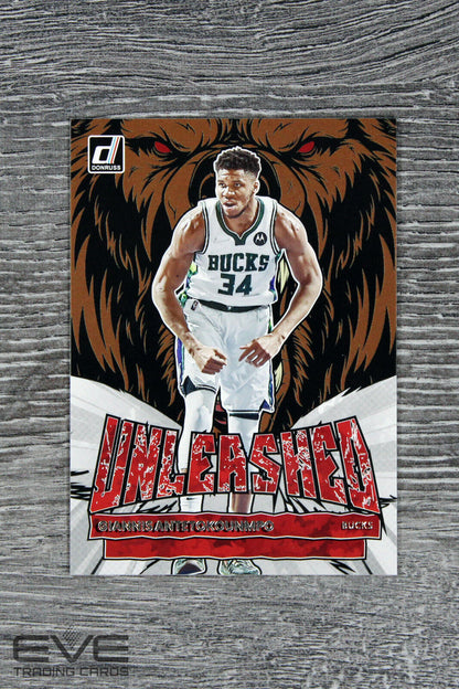 2022-23 Panini Donruss Basketball Card #11 Giannis Antetokounmpo Unleashed NM/M