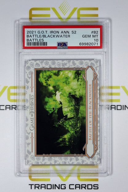 Graded Game of Thrones Card - #B2 2021 Battle of The Blackwater - PSA 10