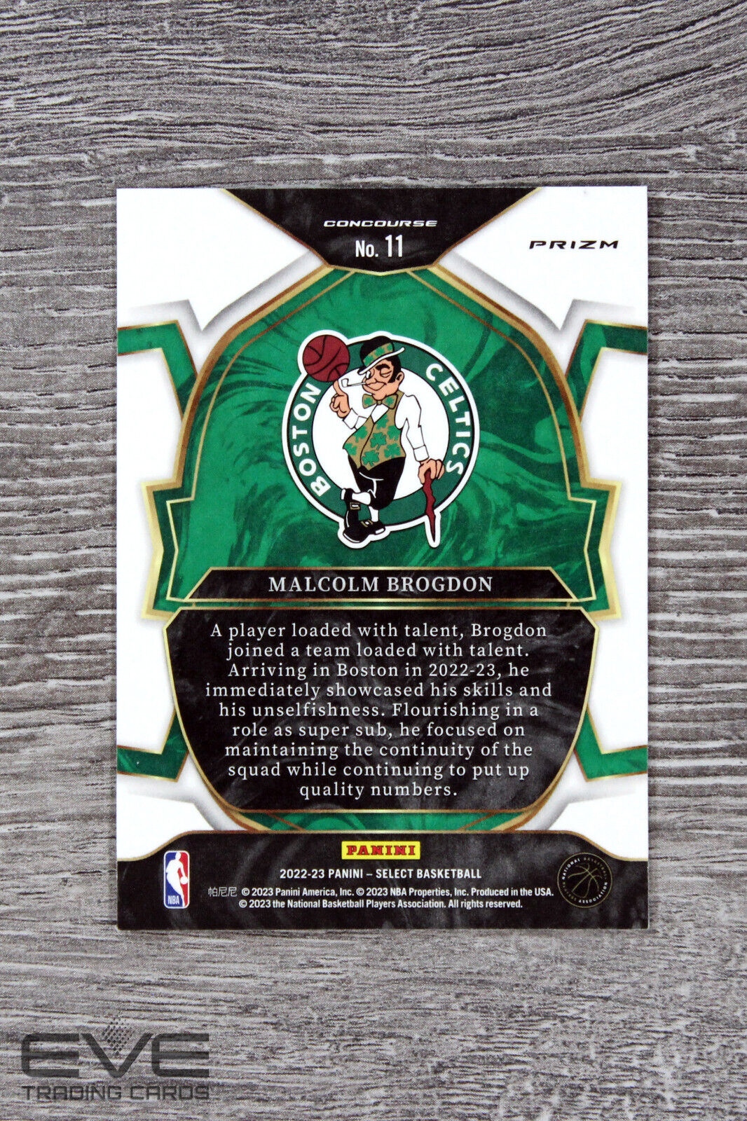 2023 Panini Select Basketball Card #11 Malcolm Brogdon Tri-Color Prizm - NM/M