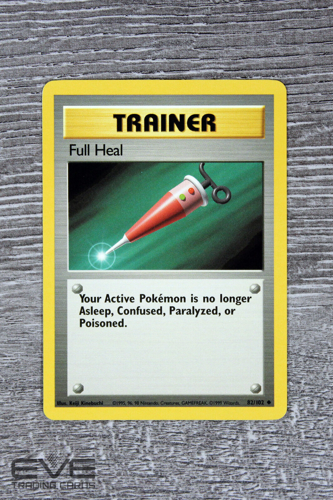 1999 Pokemon Trainer Card -Full Heal #82/102 Base Set WOTC - NM/M