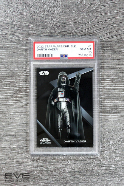 2022 Topps Star Wars Chrome Black #1 Darth Vader Base Card - PSA 10