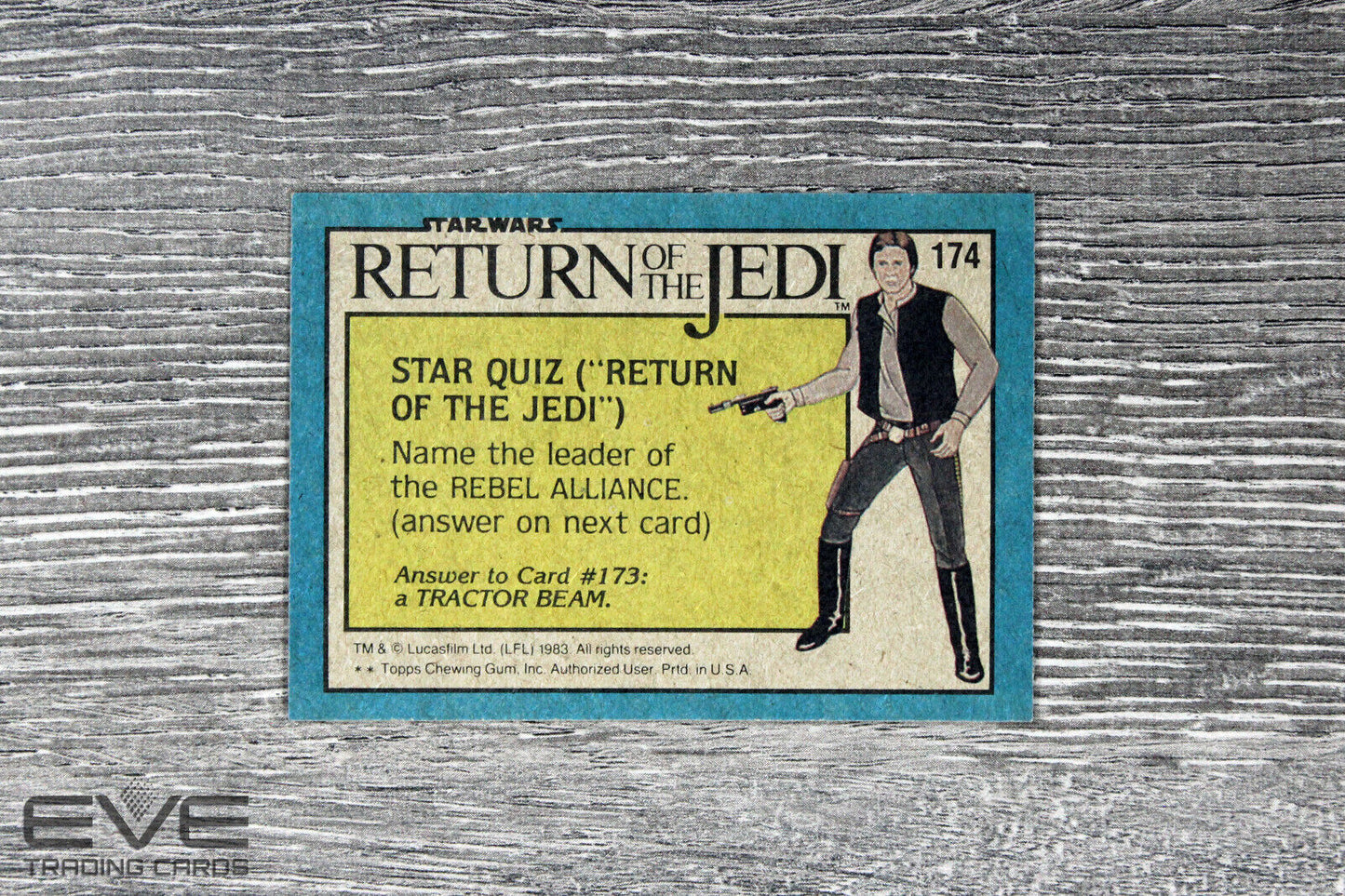 1983 Topps Vintage Star Wars Return of the Jedi S2 Card #174 A Monstrous Guest!