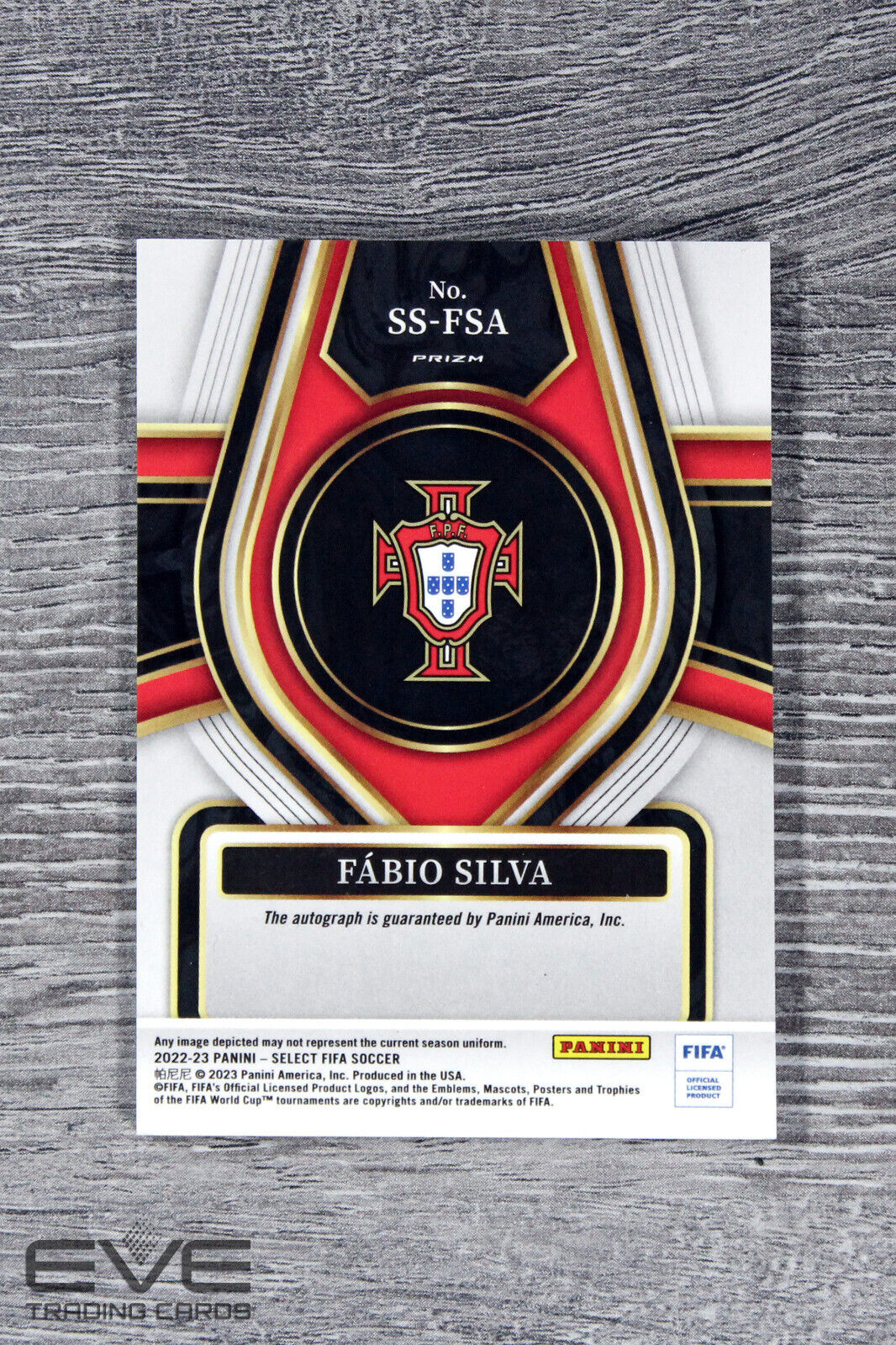 2022-23 Panini Select FIFA Soccer Card SS-FSA Fabio Silva Auto Silver Prizm NM/M