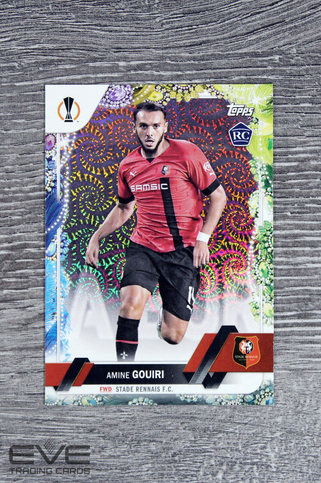 2022-23 Topps UEFA Club Competitions #24 Amine Gouiri Rookie Card Carnaval -NM/M