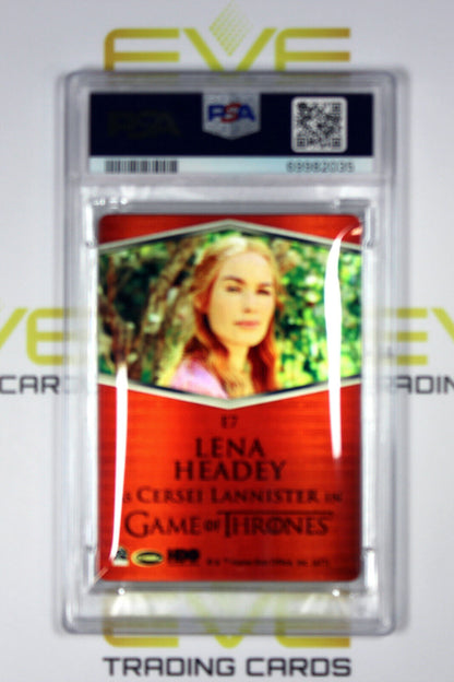 Graded Game of Thrones Card - #E7 2021 Cersei Lannister - Expressions - PSA 8