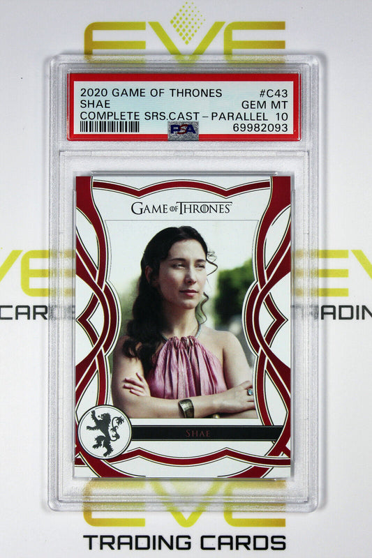 Graded Game of Thrones Card - #C43 2020 Shae Complete Series Cast /75 - PSA 10