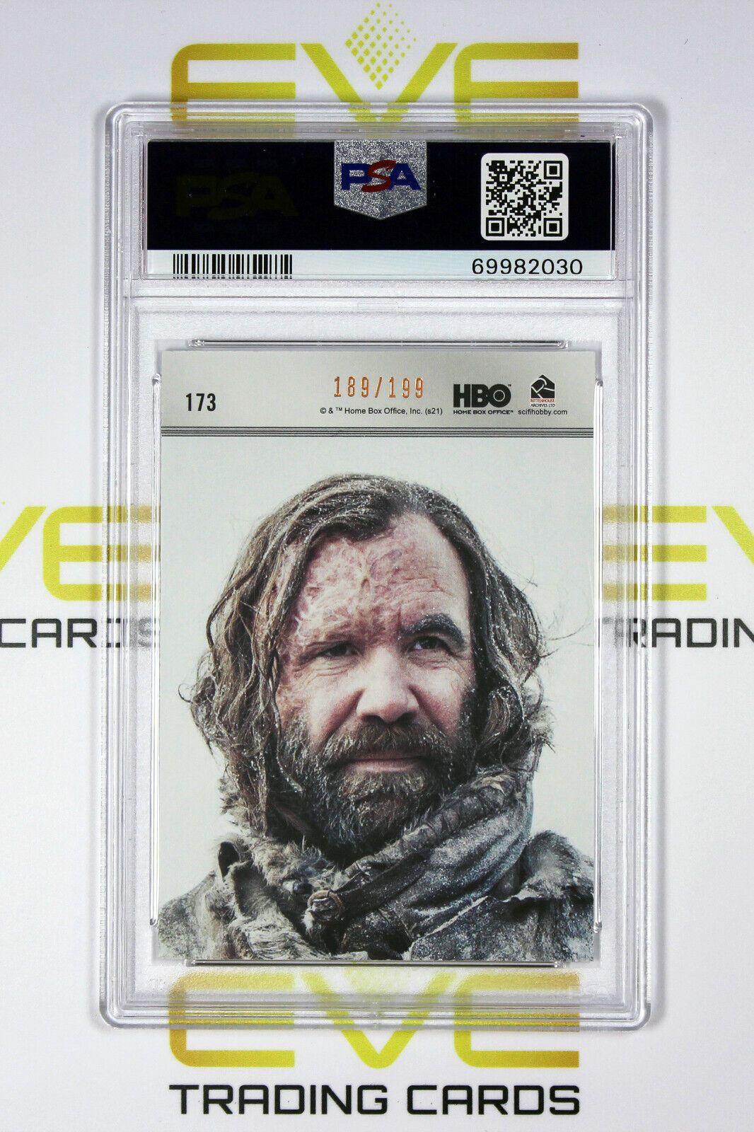 Graded Game of Thrones Card - #173 2021 The Hound - Copper /199 - PSA 9