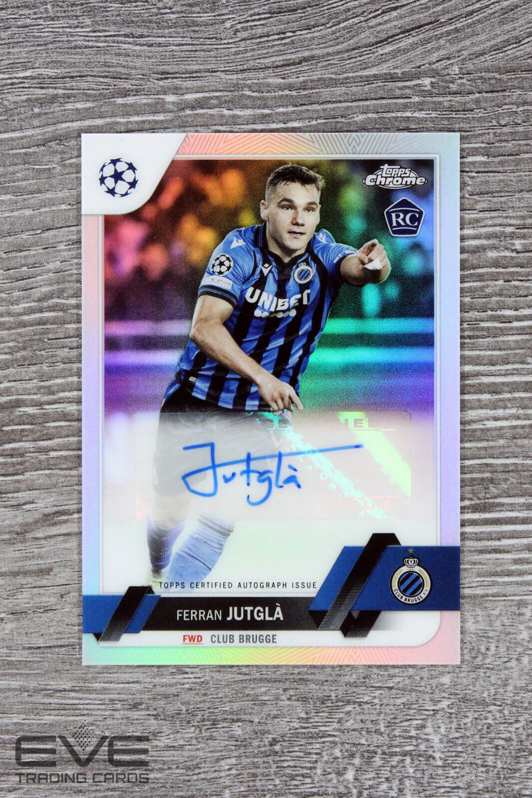 2022-23 Topps UEFA Champions League Card #CA-FJ Ferran Jutgla Auto Rookie - NM/M