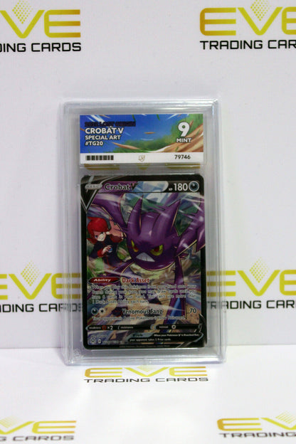 Graded Pokemon Card - #TG20/TG30 2022 Lost Origin Crobat V Special Art - Ace 9