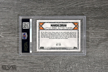 2022 Topps Star Wars Chrome The Mandalorian #S1-21 Button Pusher /25 - PSA 10