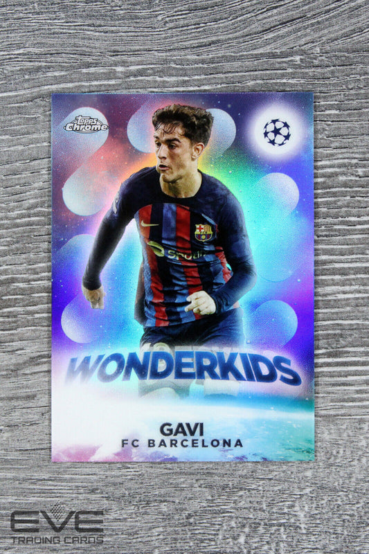 2022-23 Topps UEFA Champions League Card #W-3 Gavi Wonderkids - NM/M