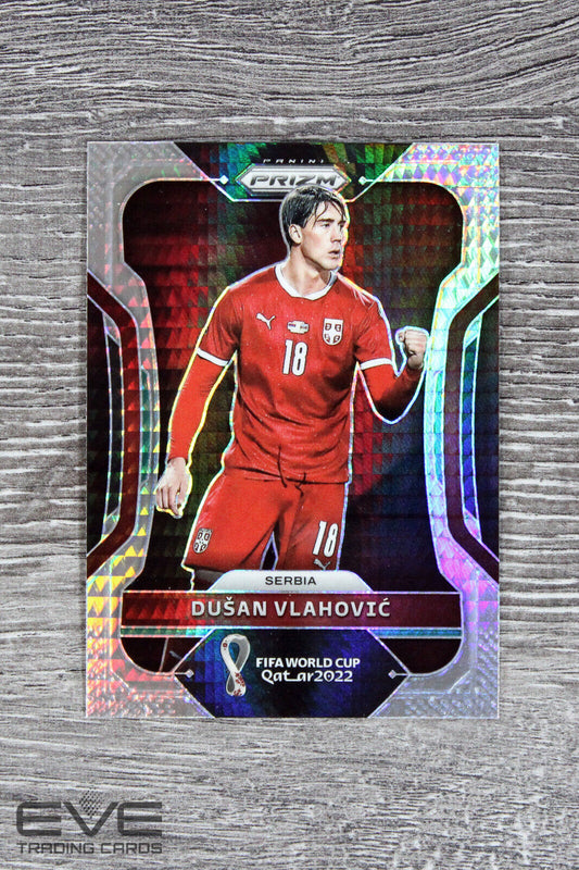 2022 Panini Hyper Prizm FIFA World Cup Soccer Card #255 Dusan Vlahovic - NM/M