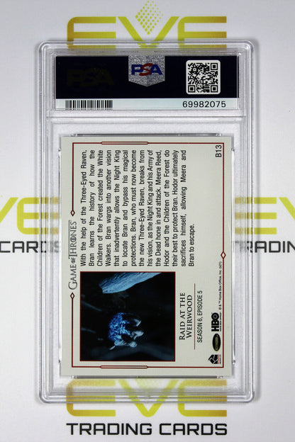 Graded Game of Thrones Card - #B13 2021 Raid at The Weirwood - Battles - PSA 10