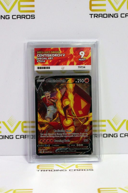 Graded Pokemon Card - #TG14/TG30 2022 Lost Origin Centiskorch V Special - Ace 9