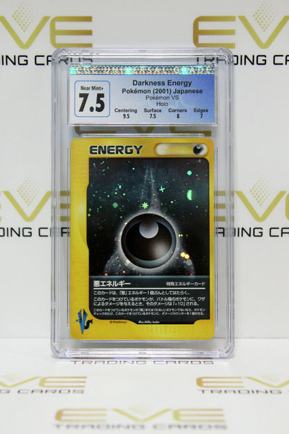 Graded Pokemon Card - 2001 Darkness Energy VS Holo Japanese - CGC 7.5