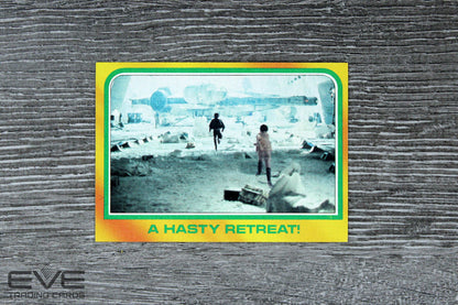 1980 Topps Vintage Star Wars Empire Strikes Back S3 Card #298 A Hasty Retreat!