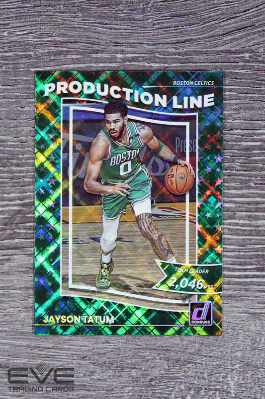 2022-23 Panini Donruss Basketball Card #10 Jayson Tatum "Production Line" - NM/M