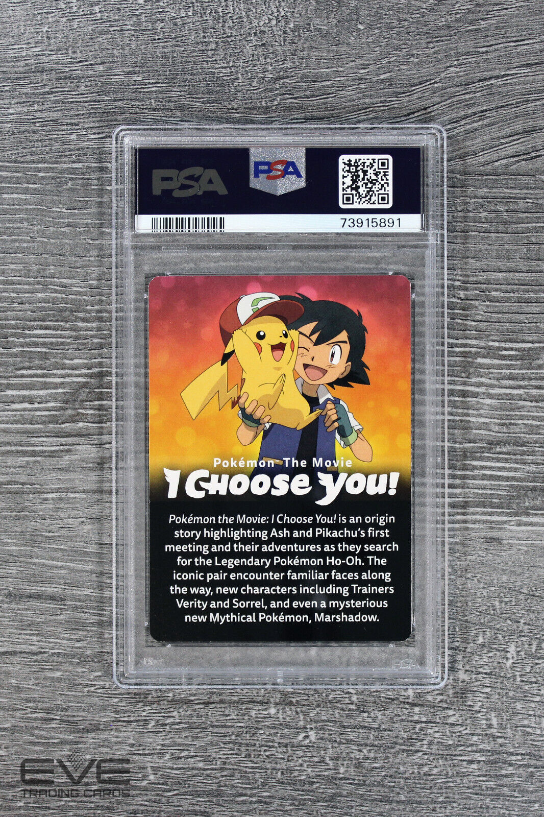 Pokemon Insert Card - #M20 2017 I Choose You! Pokemon The Movie - PSA 8