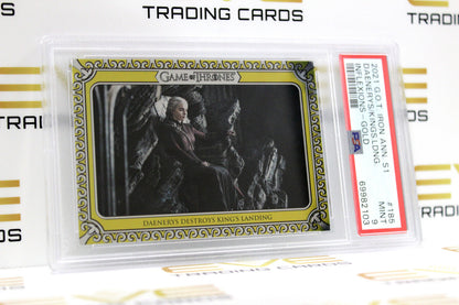Graded Game of Thrones Card - #185 2021 Daenerys Destroys King's Landing - PSA 9
